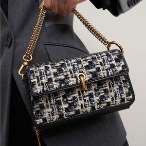 Charles and Keith Dancer Tweed Boxy Crossbody